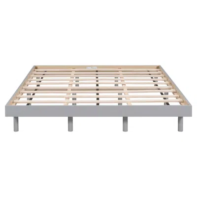 Goodsilo Floating Queen Platform Bed Frame For Modern Home Use