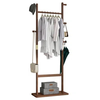 Goodsilo Freestanding Coat Rack Storage Organizer For Indoor Spaces In White