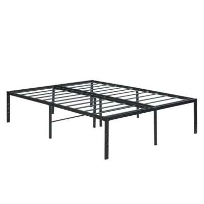 Goodsilo Full Size Bed Frame That Fits All Standard Full Mattresses In Black