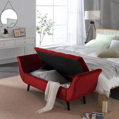 Goodsilo Long Tufted Storage Ottoman Bench Ideal For Various Home Settings In Black