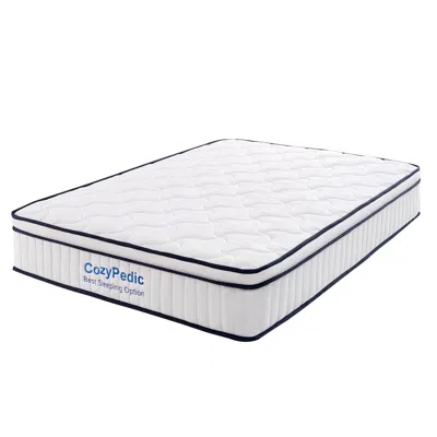 Goodsilo Medium Firm Memory Foam Pocket Spring Mattress In White