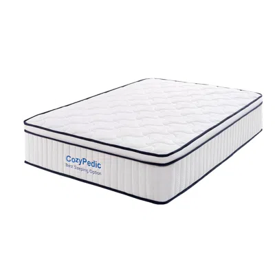 Goodsilo Medium Firm Queen Memory Foam Mattress With Springs In White
