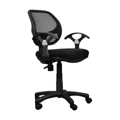 Goodsilo Midback Mesh Task Office Chair In Black
