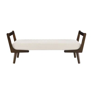 Goodsilo Mid-century Modern Upholstered Entryway Bench