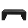 Goodsilo Modern Black Solid Wood Coffee Table In Black