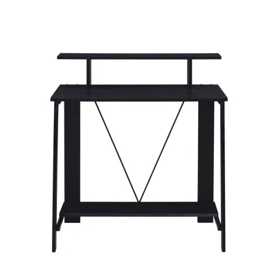 Goodsilo Modern Charging Station Writing Desk In Black