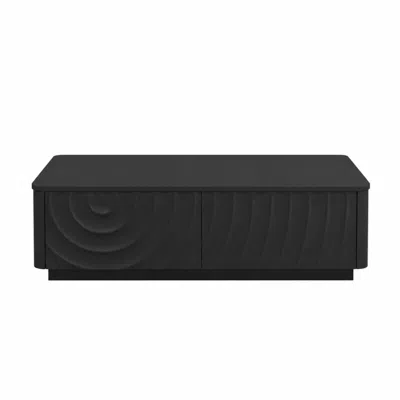 Goodsilo Modern Classic Rectangle Coffee Table For Living Room And Common Spaces In Black