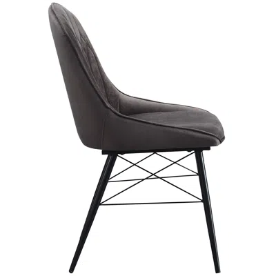 Goodsilo Modern Dining Side Chair Set In Gray