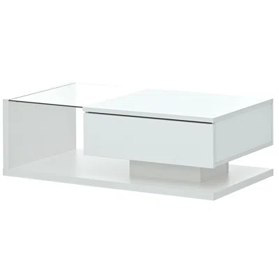 Goodsilo Modern Glass Top Rectangle Coffee Table