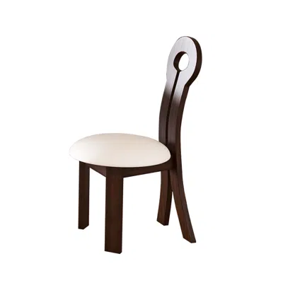Goodsilo Modern Key-ring Design Dining Chairs Set Of 2 In Brown