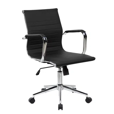 Goodsilo Modern Medium Back Executive Office Chair In Black