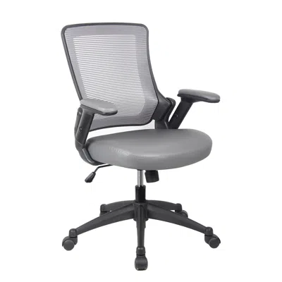 Goodsilo Modern Mesh Task Office Chair With Adjustable Features In Gray