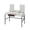 Goodsilo Modern Rectangular Writing Desk With Usb Port In Black