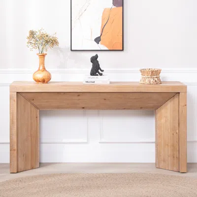 Goodsilo Modern Rustic Console Table Entryway Furniture In Brown