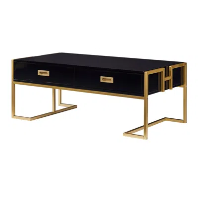Goodsilo Modern White Rectangular Coffee Table With Drawers