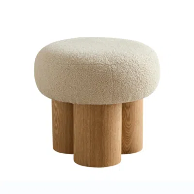 Goodsilo Mushroom Footstool Ottoman Soft Seating Accent