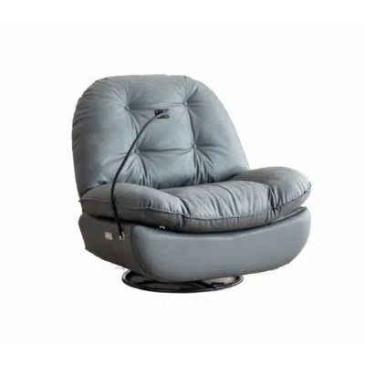 Goodsilo Power Recliner Swivel Glider With Usb Charger In Gray