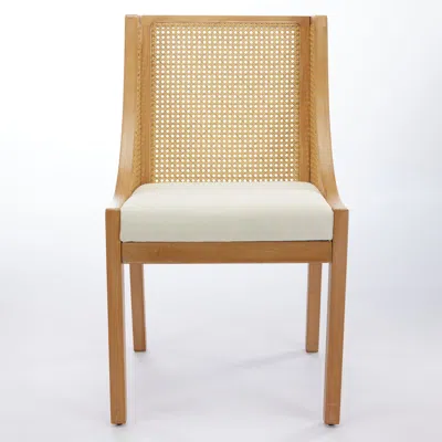 Goodsilo Rattan Dining Chairs With Decorative Armrests In Brown