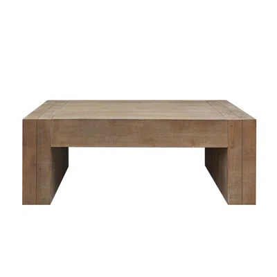Goodsilo Rustic Wood Coffee Table Modern Farmhouse Rectangular In Brown