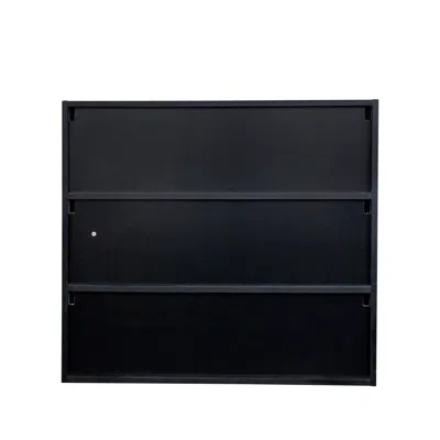 Goodsilo Shoe Storage Cabinet For Displaying And Storing Footwear Collections In Black