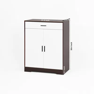 Goodsilo Shoe Storage Cabinet For Entryway Hallway And Home Organization In White