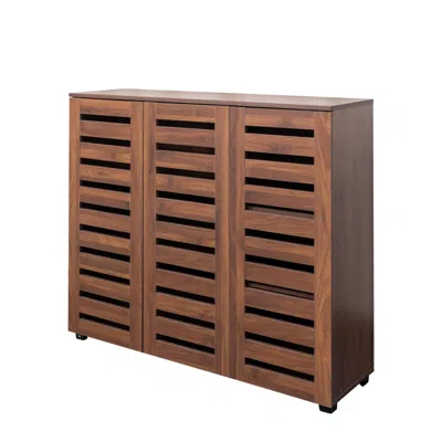 Goodsilo Shoe Storage Cabinet Organizer For Entryway And Living Spaces In Brown