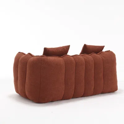Goodsilo Soft Square Recliner Sofa Beanbag Chair In Brown