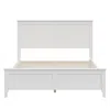 Goodsilo Solid Wood Full Size Platform Bed Modern Design In White