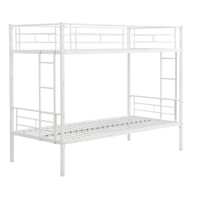 Goodsilo Space Saving Stackable Bed For Shared Bedroom Use In White