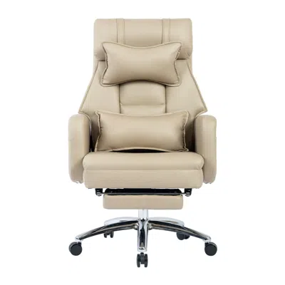 Goodsilo Swivel Ergonomic High Back Office Chair In Brown