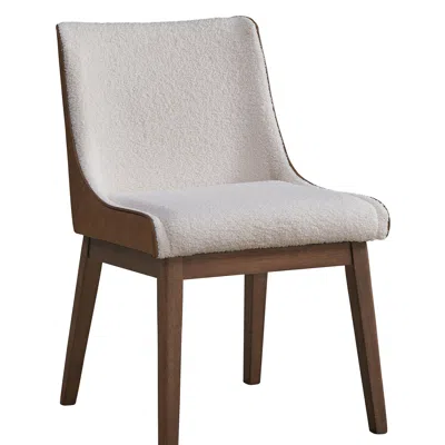 Goodsilo Textured Upholstered Side Chair Set In Brown
