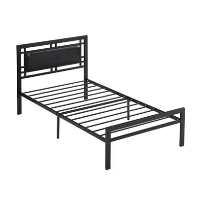 Goodsilo Twin Size Bed Frame Great For Everyday Bedroom Use In Black