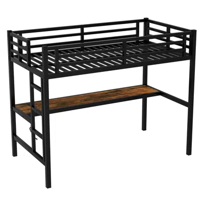Goodsilo Twin Xl Size Loft Bed Ideal For Bedroom And Small Space Living Arrangements In Black