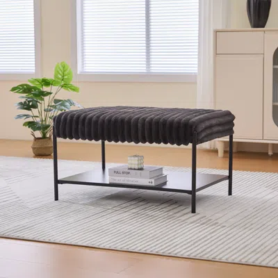 Goodsilo Upholstered Ottoman Coffee Table Foot Rest