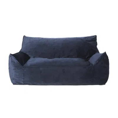 Goodsilo Velveteen Oversized Armrest Bean Bag Chair