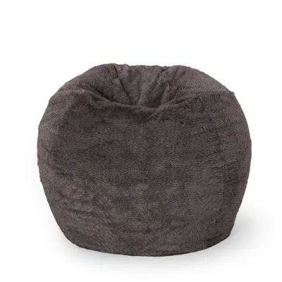 Goodsilo Vida 3 Foot Rounded Faux Fur Bean Bag