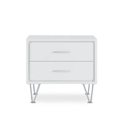 Goodsilo Walnut Finish Accent Table With Storage Drawers