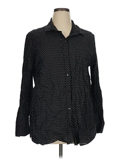 Pre-owned Goodthreads Long Sleeve Button Down Shirt In Black