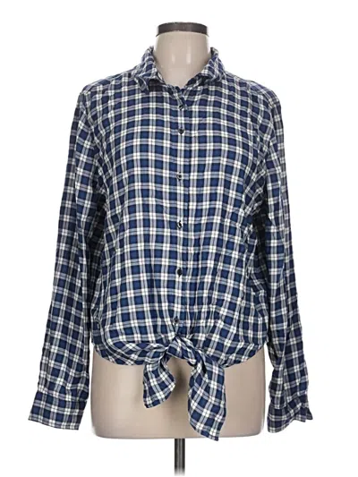 Pre-owned Goodthreads Long Sleeve Button Down Shirt In Blue
