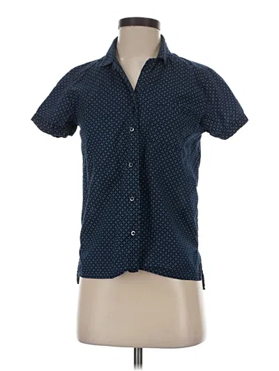 Pre-owned Goodthreads Short Sleeve Button Down Shirt In Blue