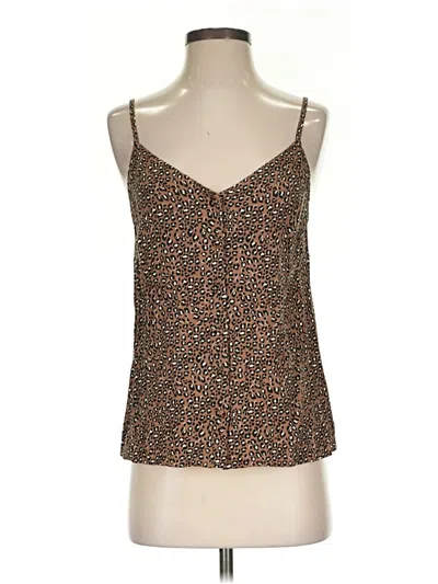 Pre-owned Goodthreads Tank Top Brown Sweetheart Neckline Tops