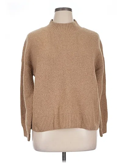 Pre-owned Goodthreads Turtleneck Sweater In Tan