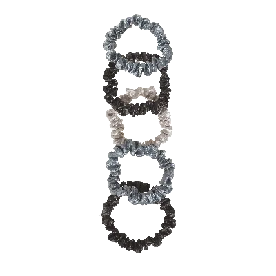 Planet Skinny Satin Scrunchies, 5ct In Multi from Bioionic
