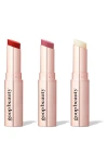 Goop Clean Nourishing Lip Balm Trio In Tomato/peony/clear