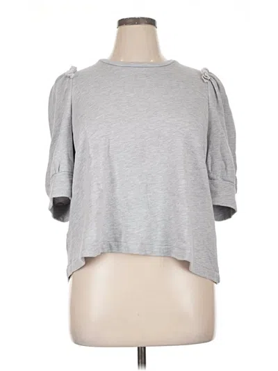Pre-owned Goop G. Label 3/4 Sleeve T-shirt In Gray