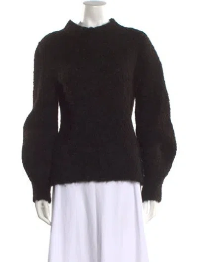 Pre-owned Goop G. Label Alpaca Mock Neck Sweater In Black