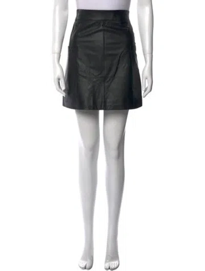 Pre-owned Goop G. Label Aubrey Mini Skirt In Blue