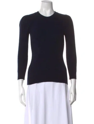 Pre-owned Goop G. Label Cashmere Crew Neck Sweater In Blue