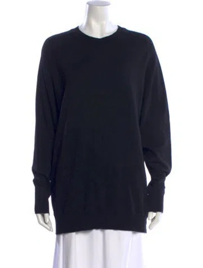 Pre-owned Goop G. Label Cashmere Crew Neck Sweater In Blue