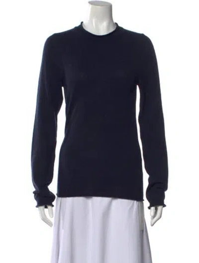Pre-owned Goop G. Label Cashmere Crew Neck Sweater In Blue